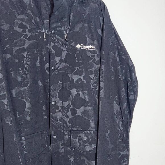 Columbia Men's Black Limited Edition Sam Larson Waterfowl Print Parka NWT Size X - Picture 5 of 13